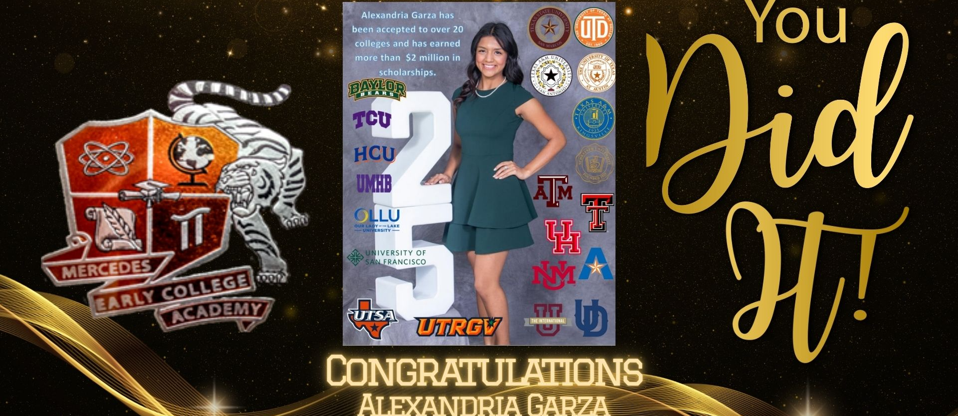 Congrats to Alexandria Garza!