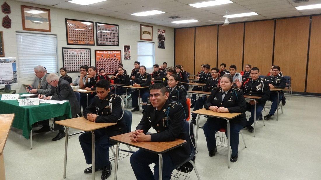 Students sitting in class