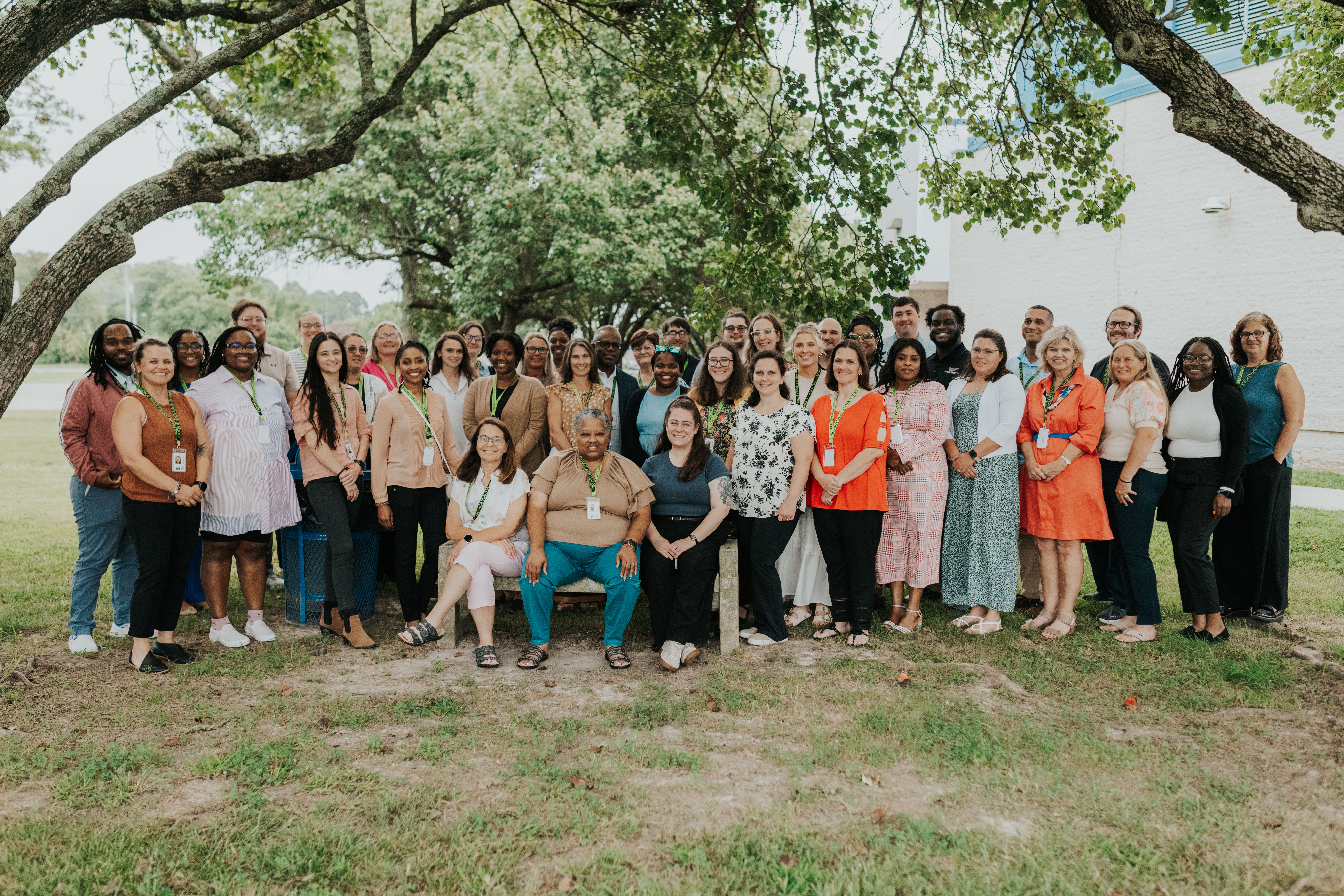 group photo of all new teachers