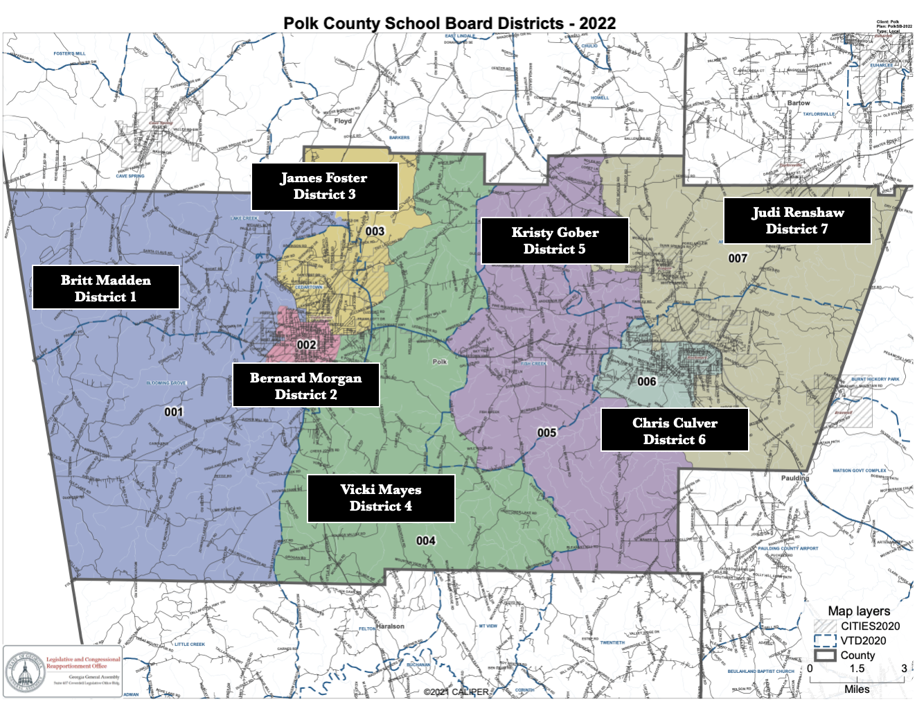 Board of Education District Map