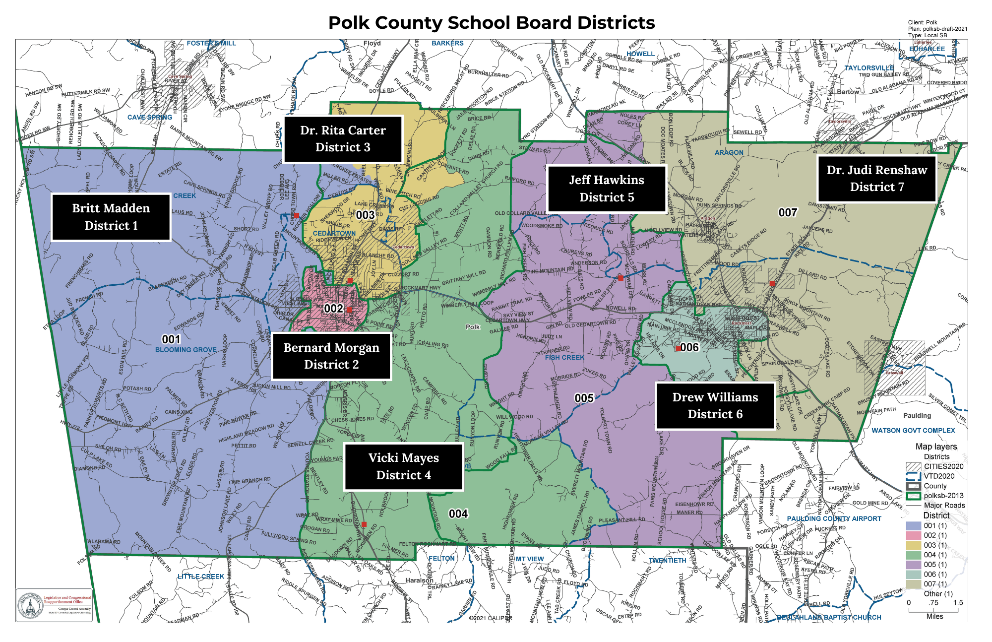 Board of Education District Map