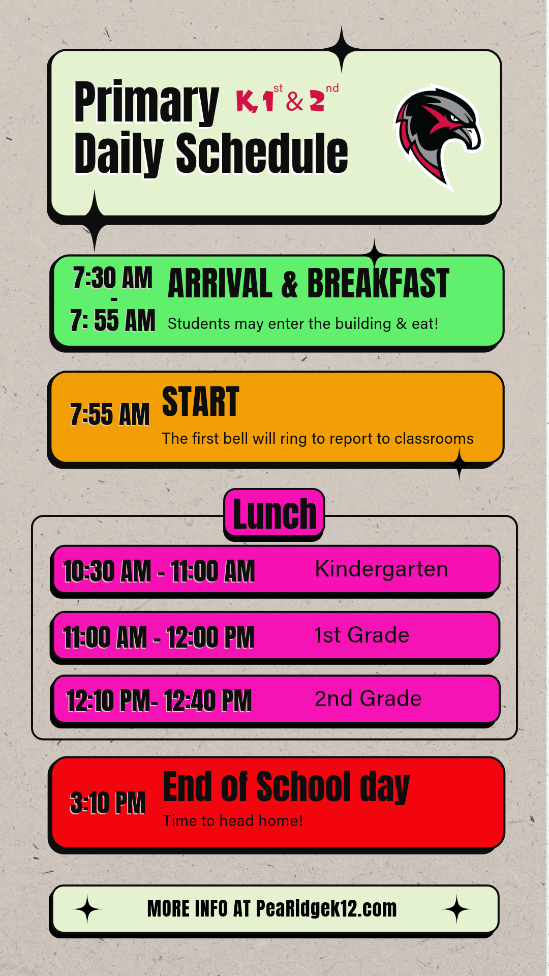 Bell schedule