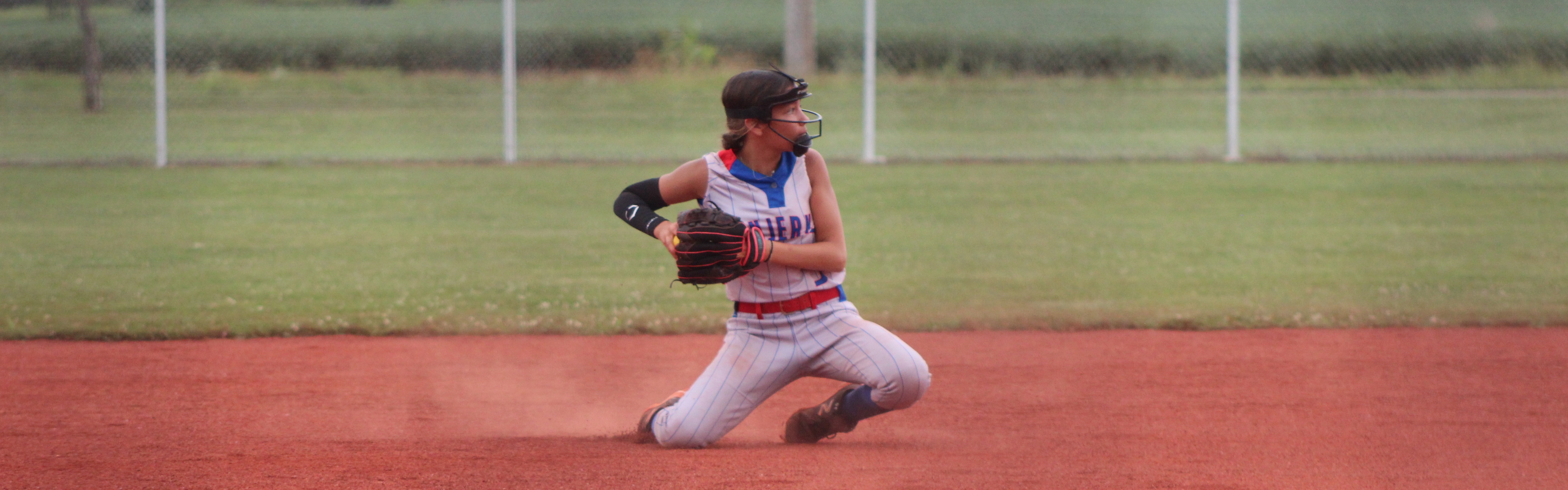 MS Softball playing defense!