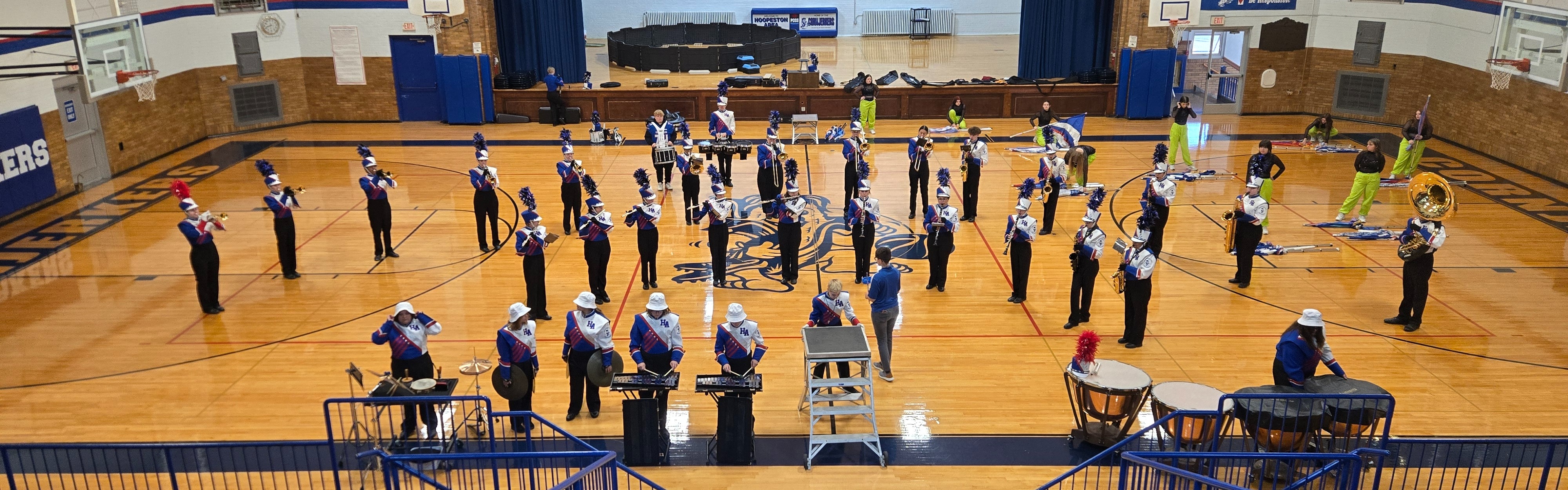 Marching Cornjerkers at John Greer!