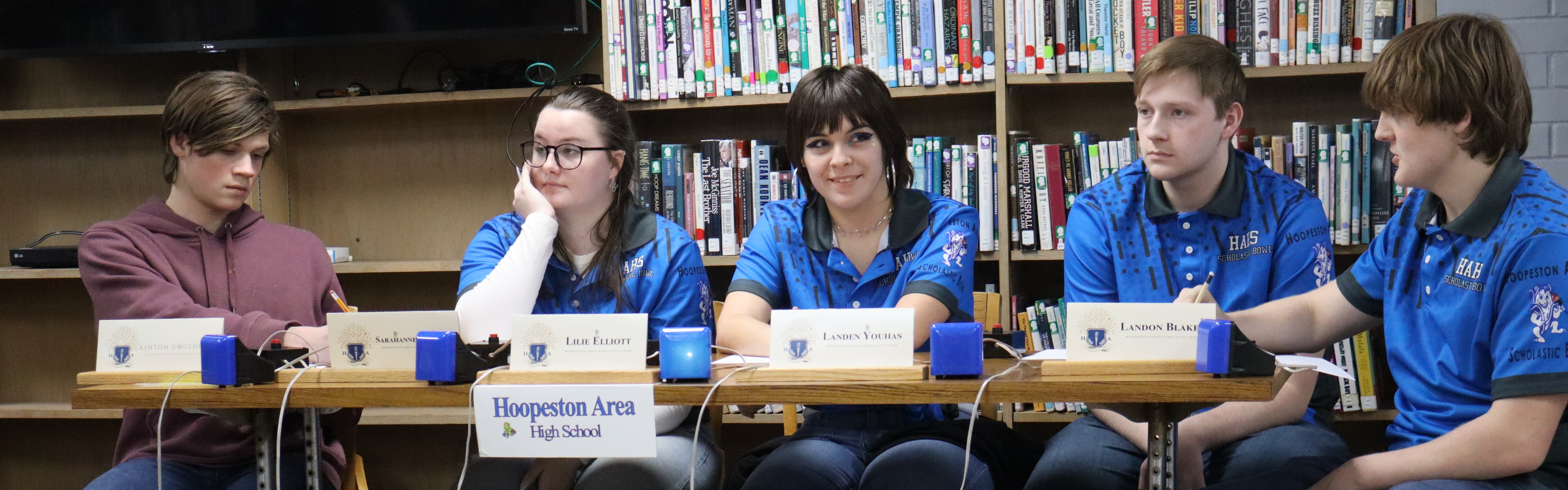 Scholastic Bowl at a home match.