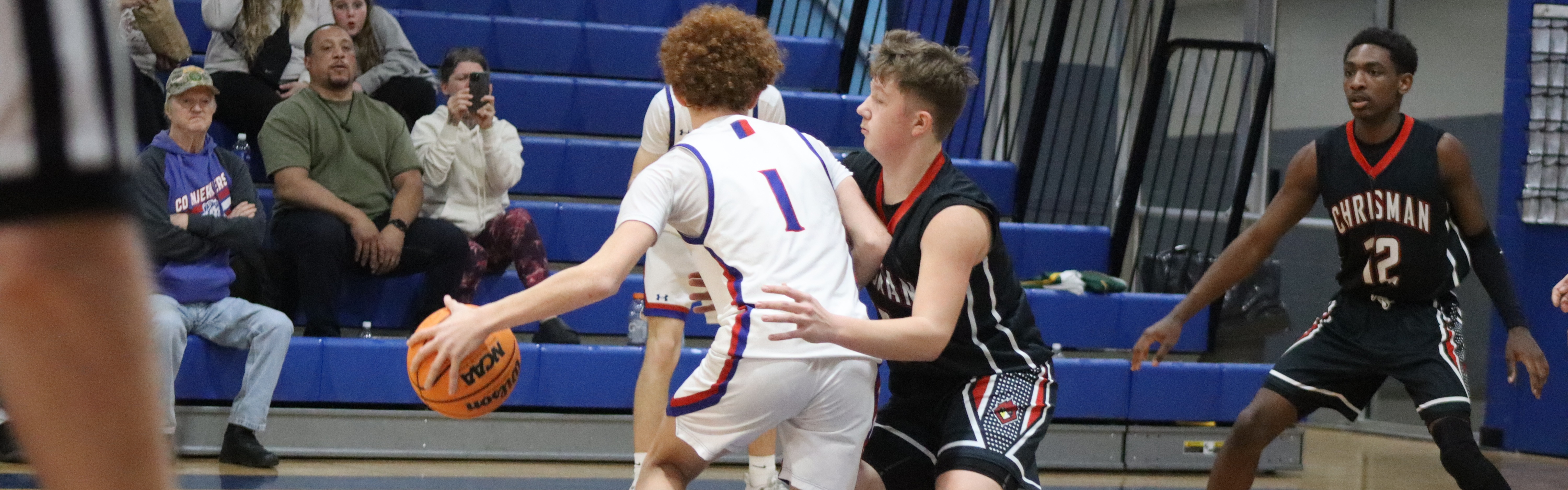 B. Jones driving the lane vs. Chrisman