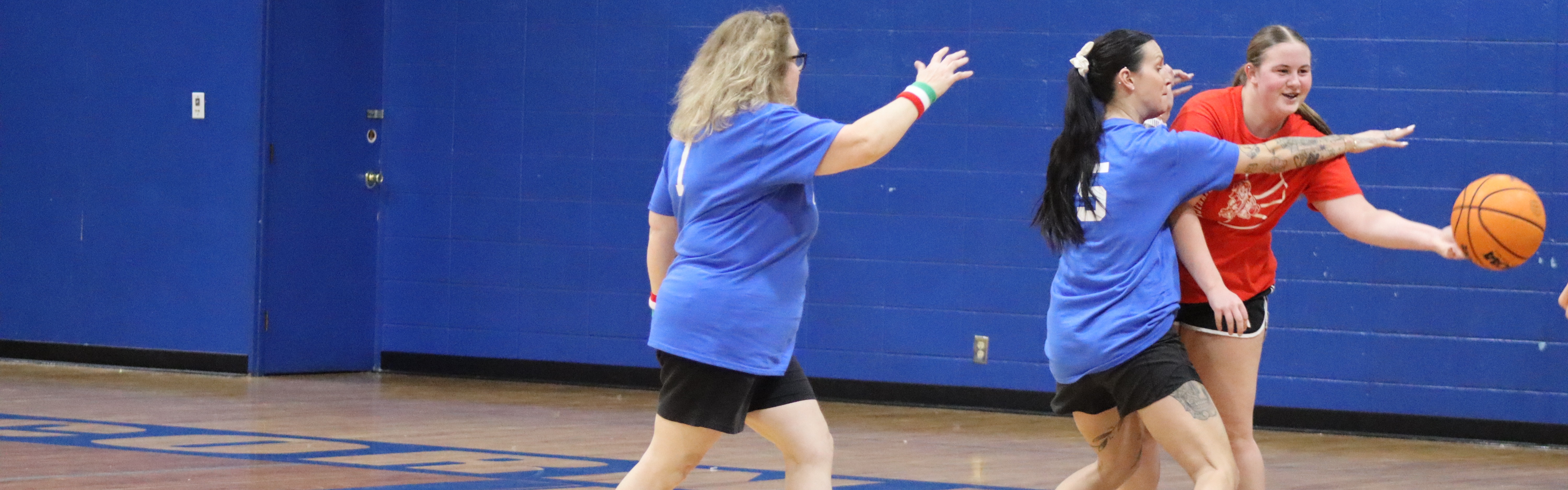 Staff defense vs. the seniors!