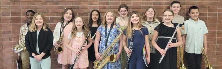 John Greer band students.