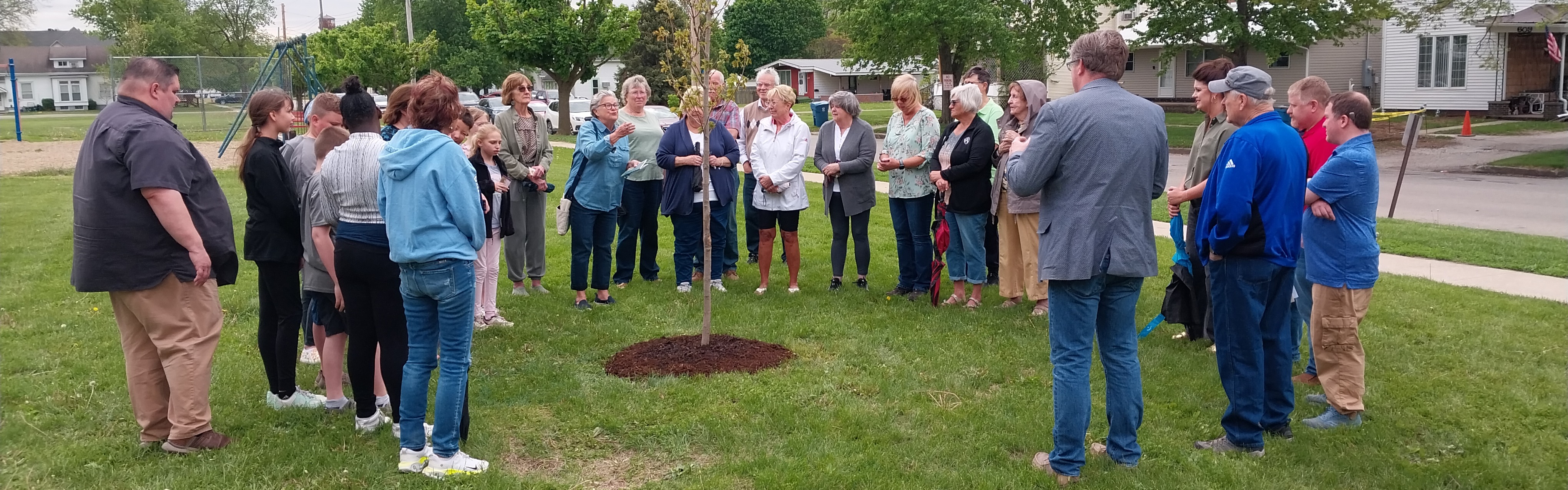 Debbie Klaber tree dedication. 