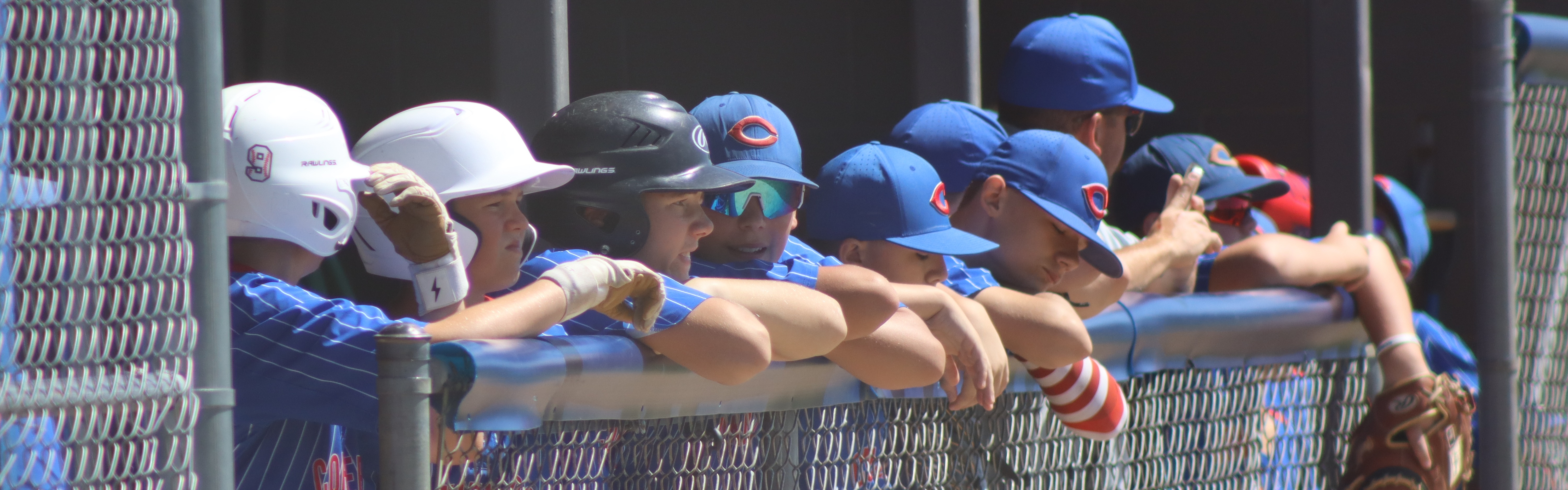 Hanging out in the MS baseball dugout