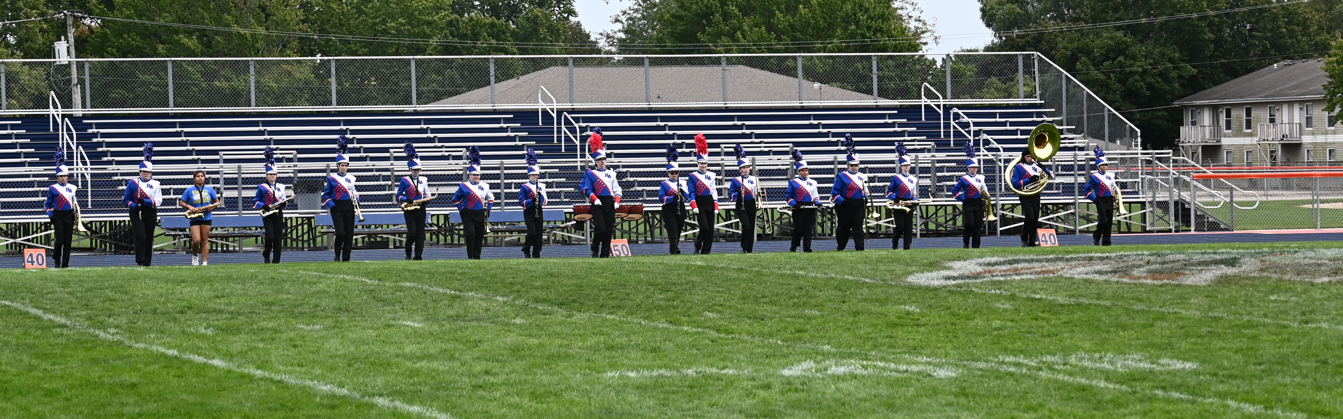 Marcging Cornjerkers ready to take the field!