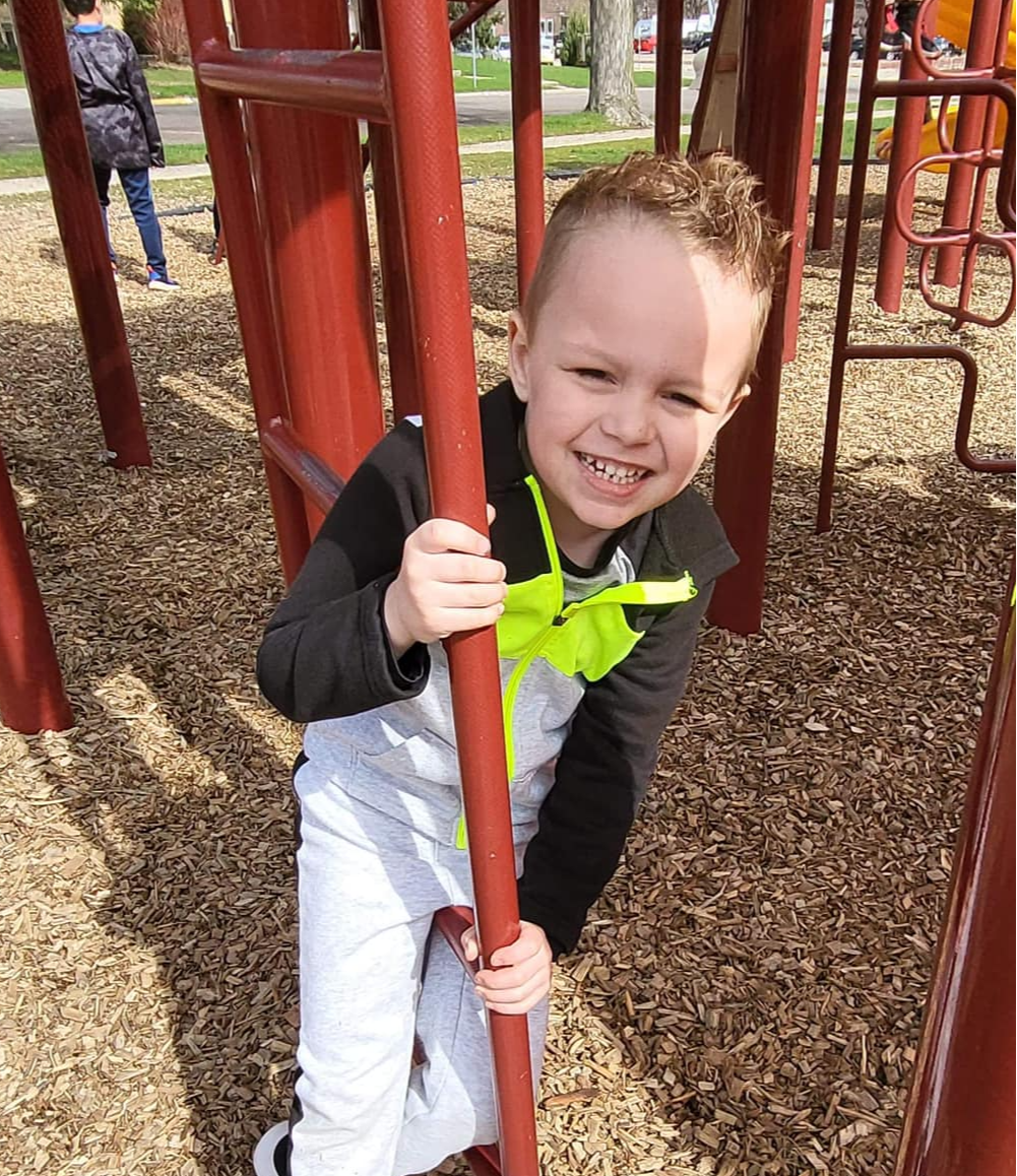 Child on playground