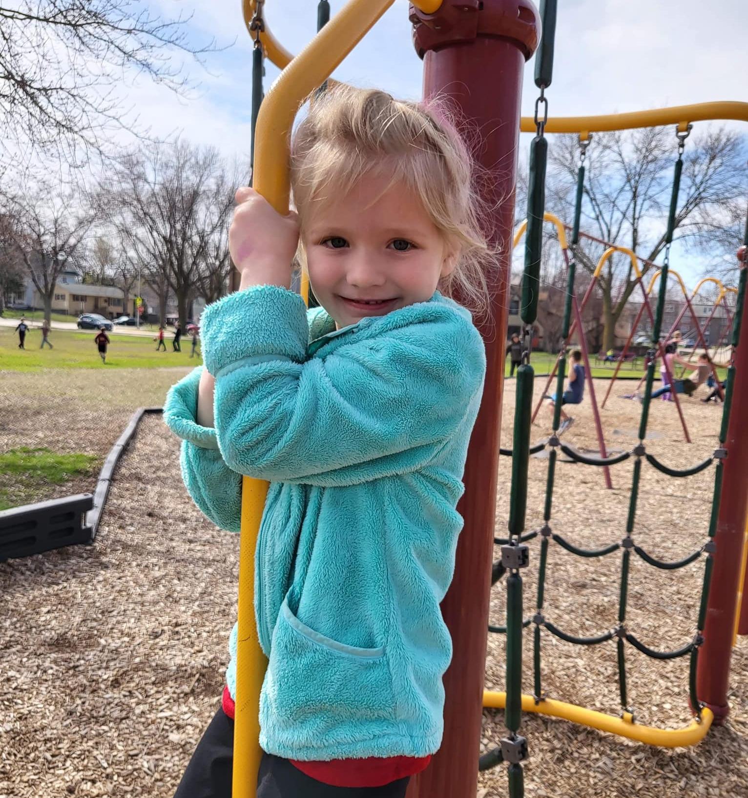 child on playground