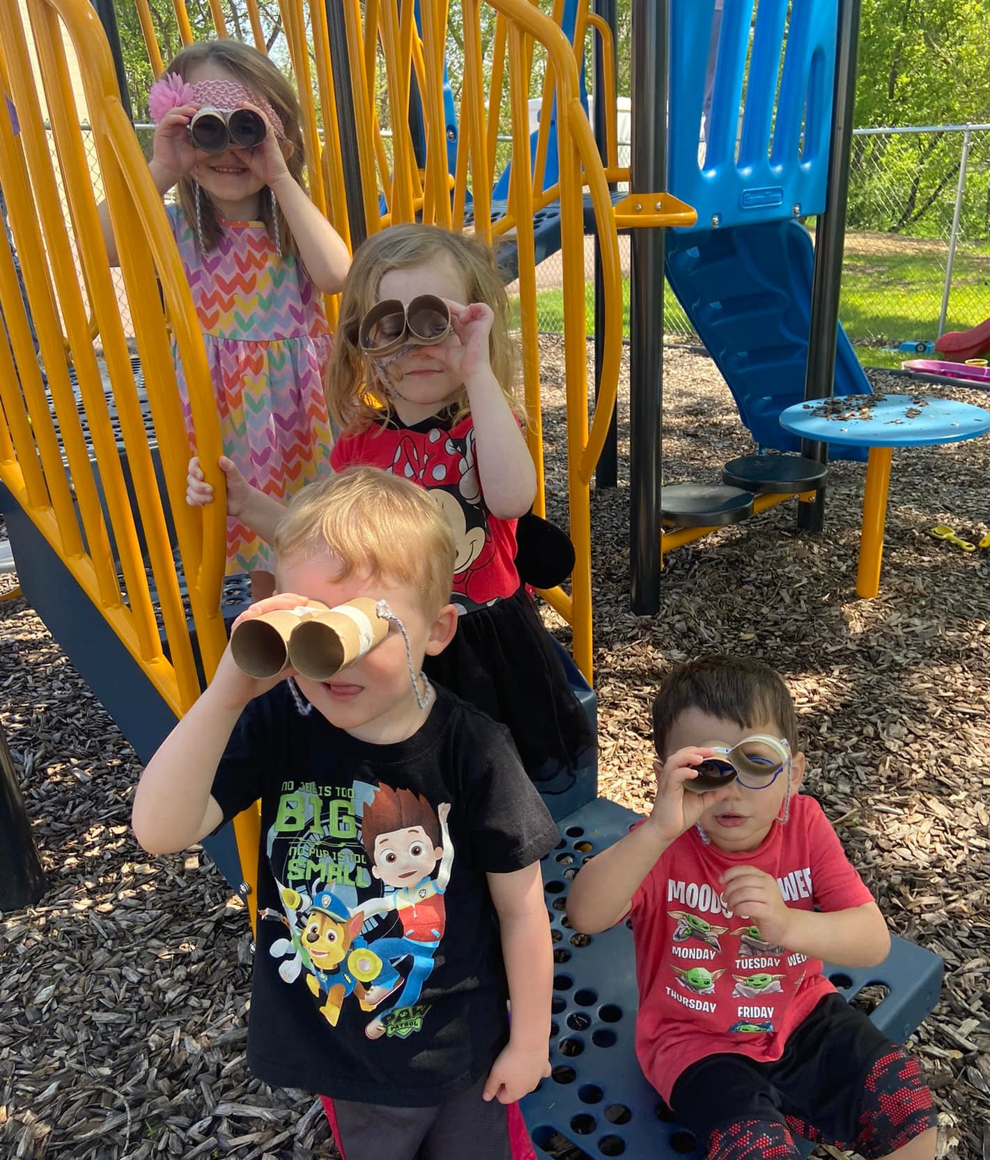 children on playground