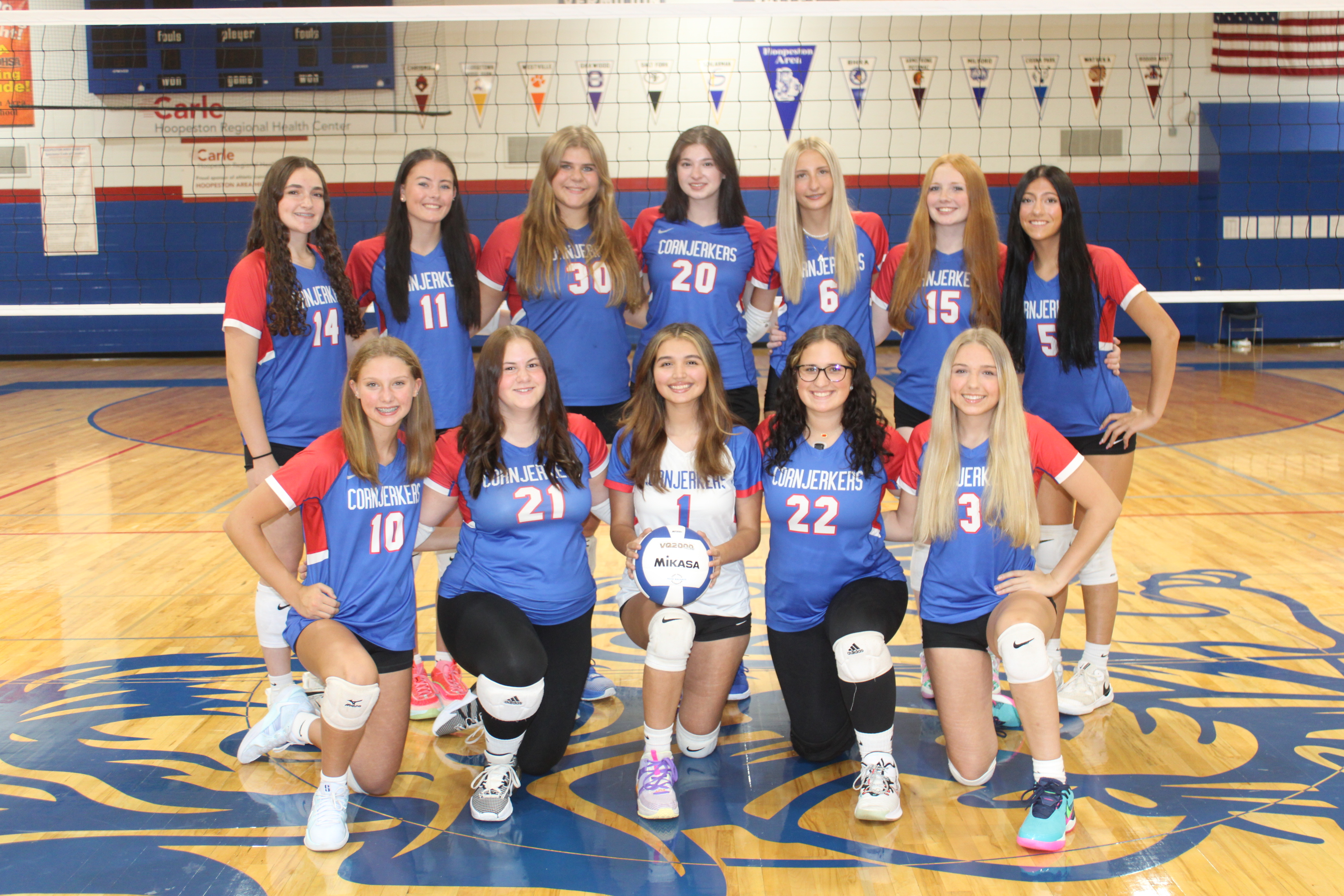 2024 Cornjerker Volleyball team picture.