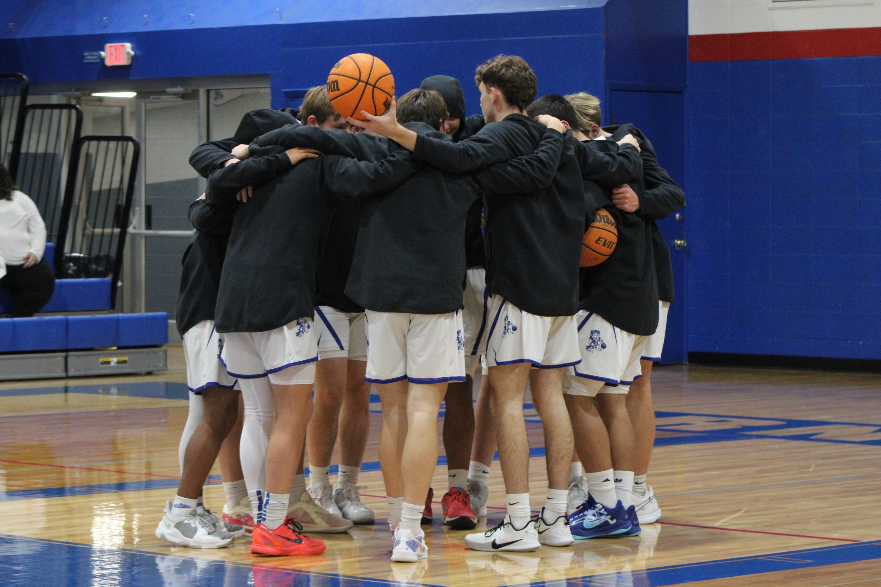 Team Huddle before the first home game.