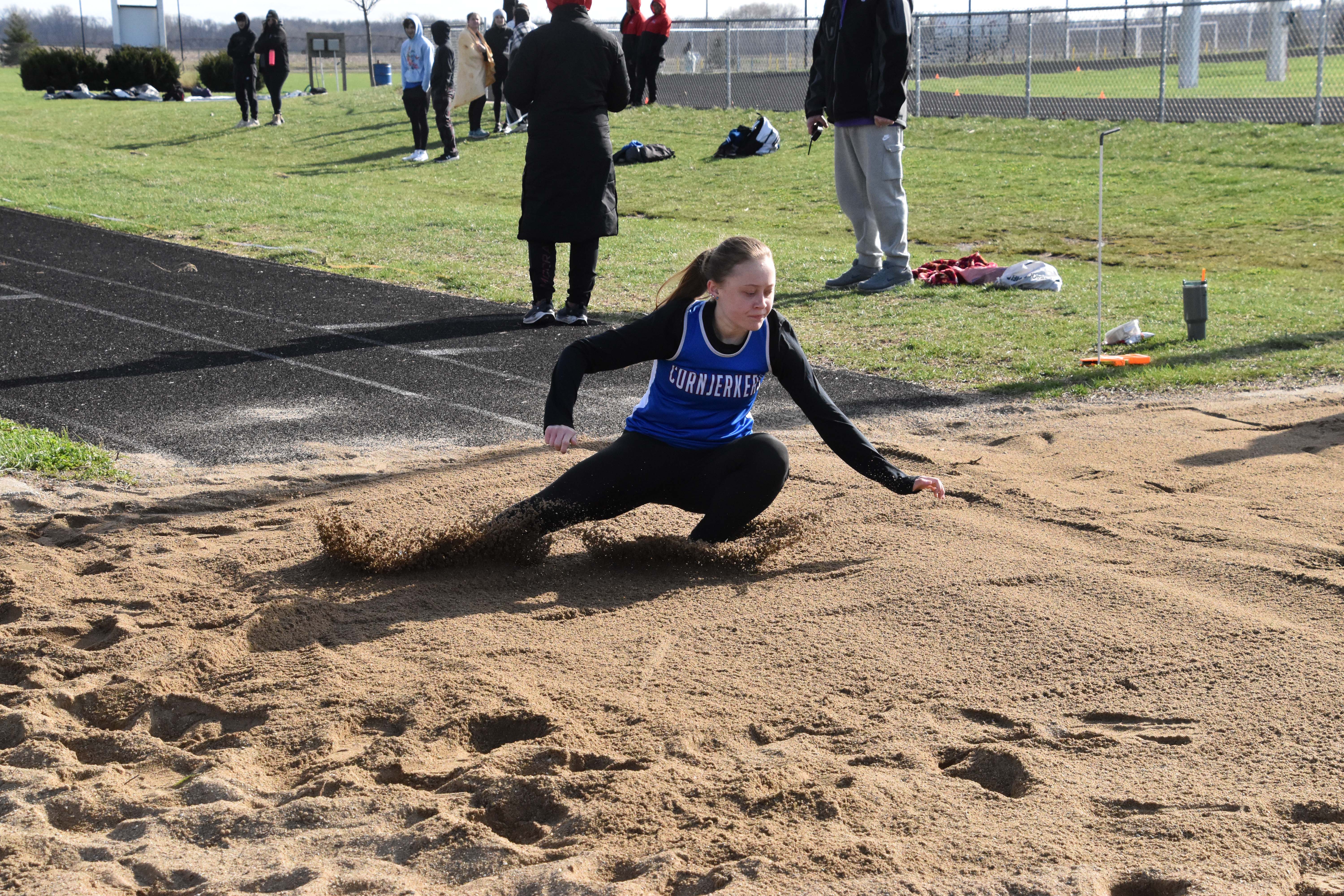 C. Dixon landing in the pit.