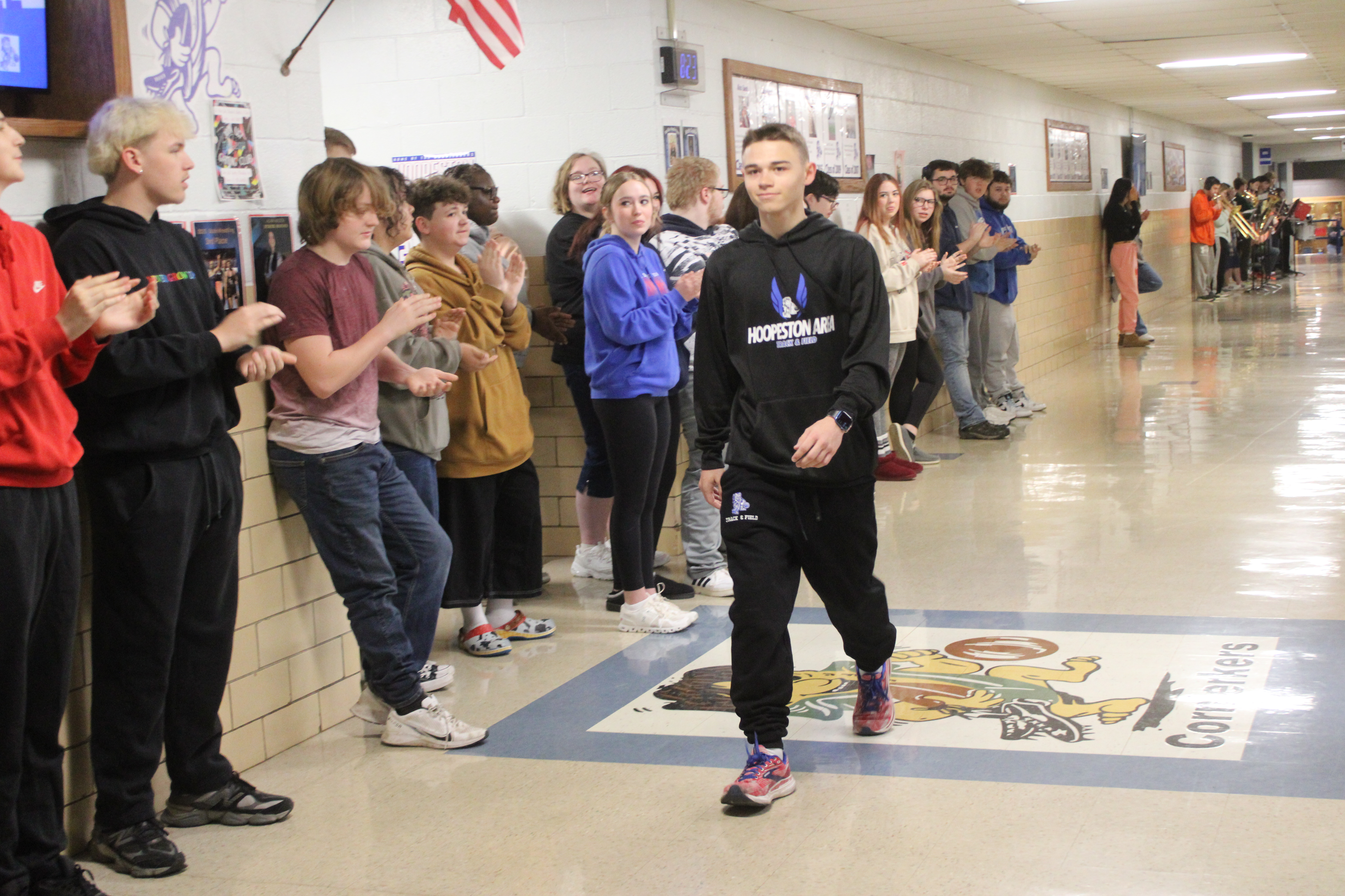 Walk of champion for the indoor State finals.
