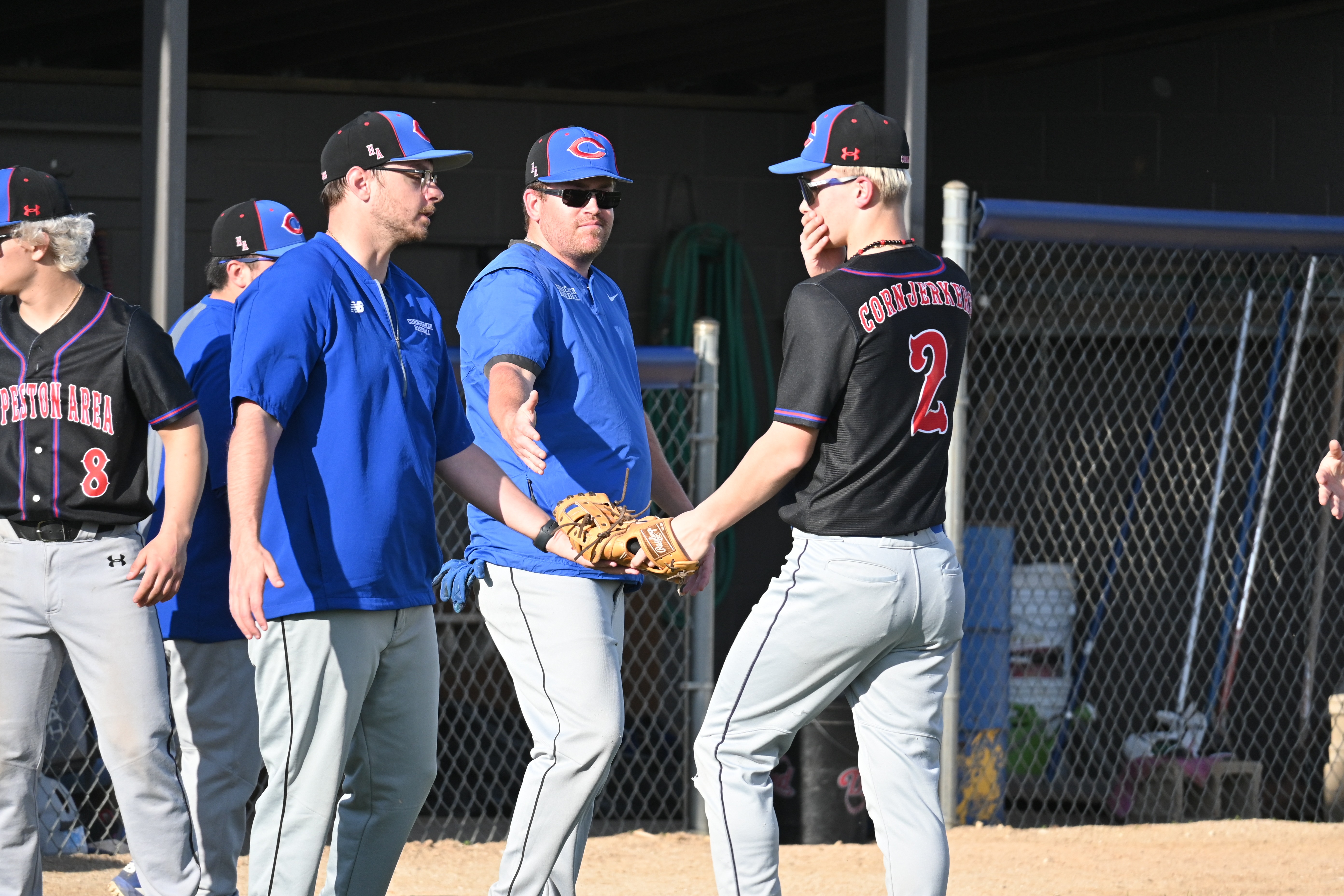 Between innings vs. Milford.