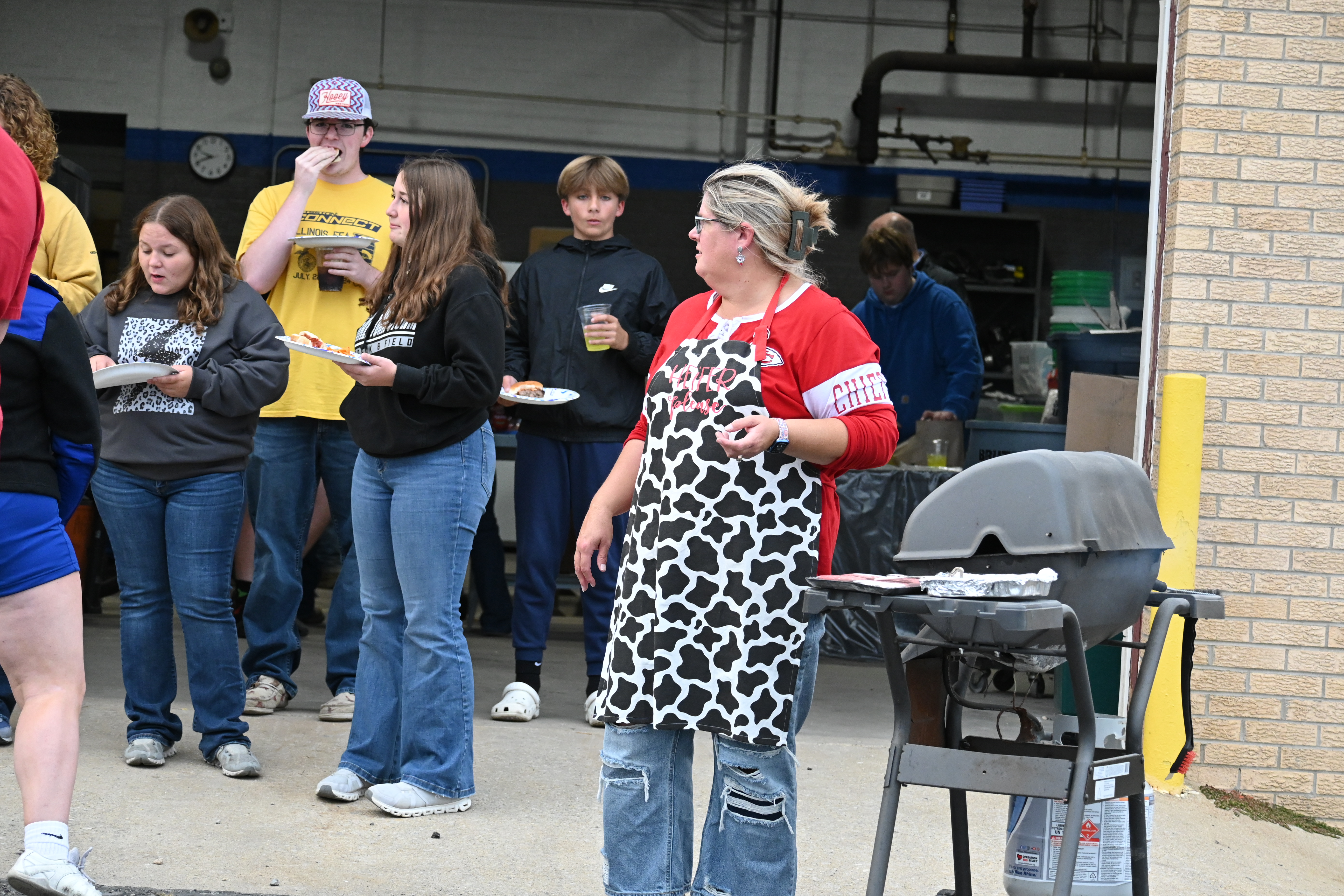 FFA cookout during the first home football game.