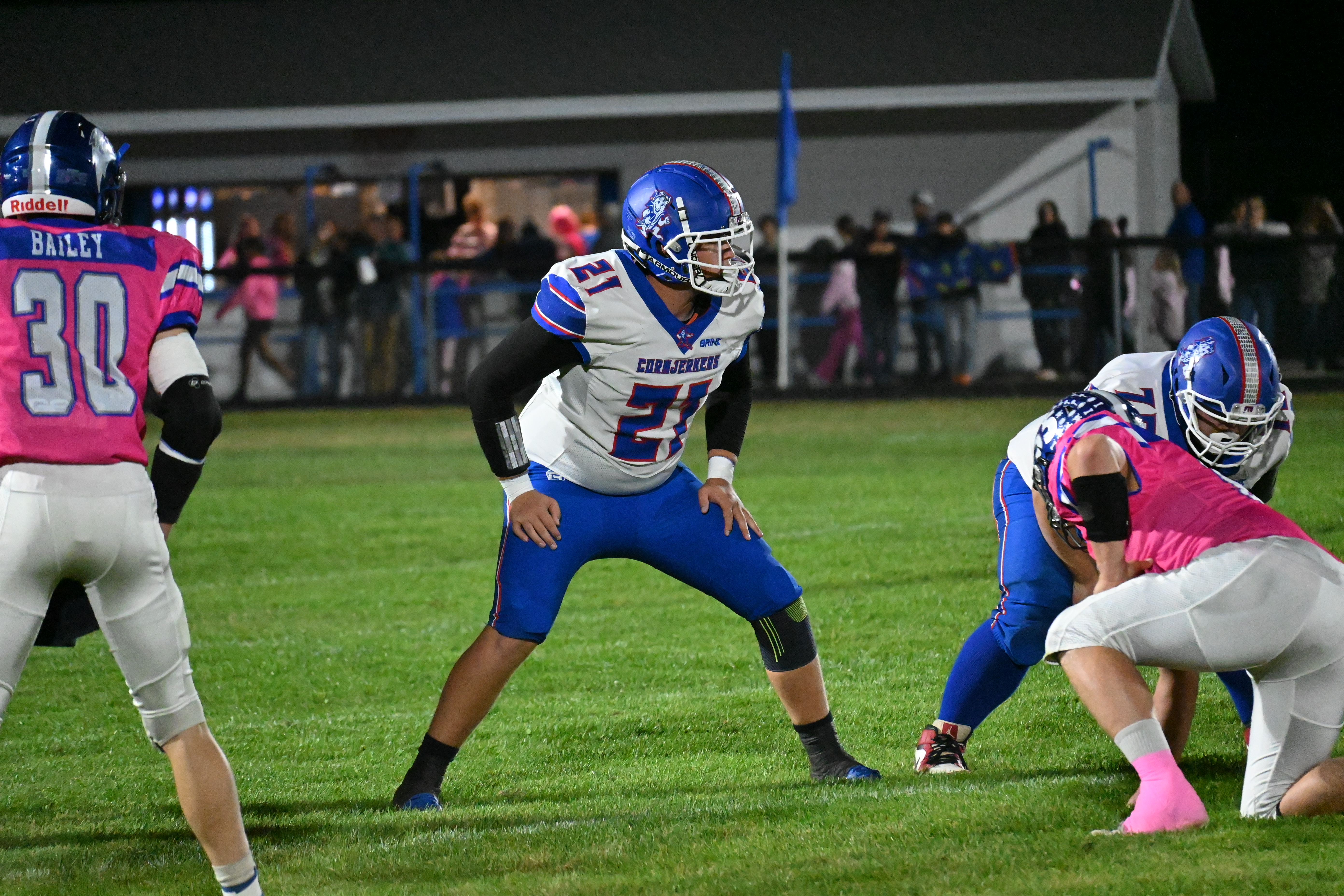 Cole ready for the play.
