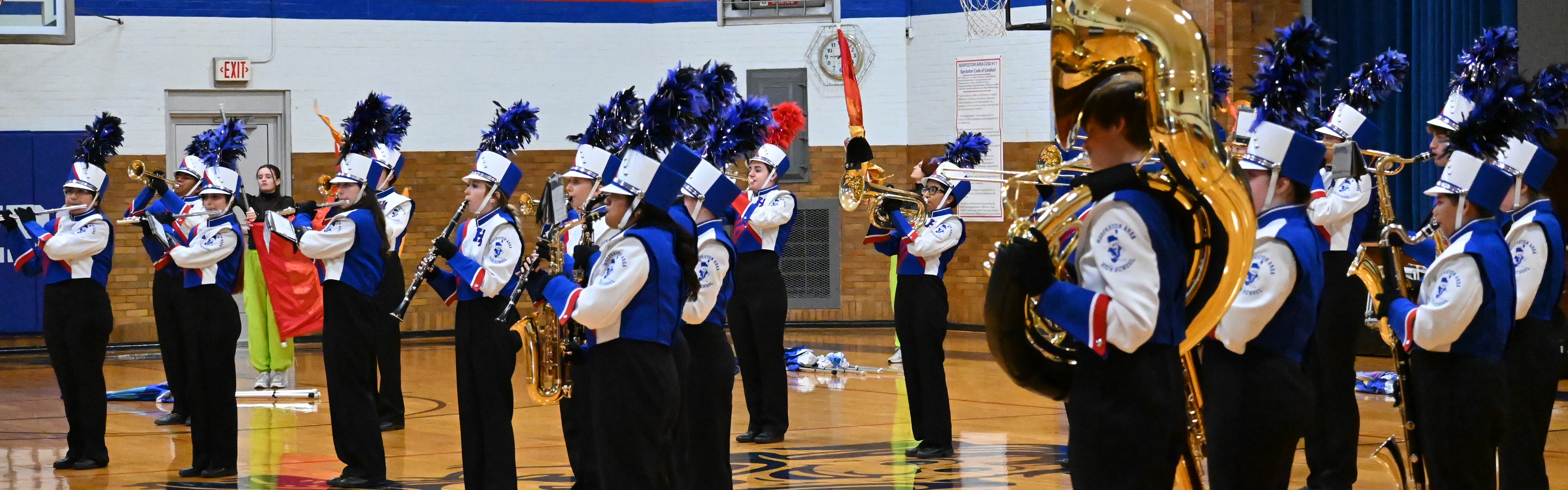 Marching Cornjerkers at John Greer.
