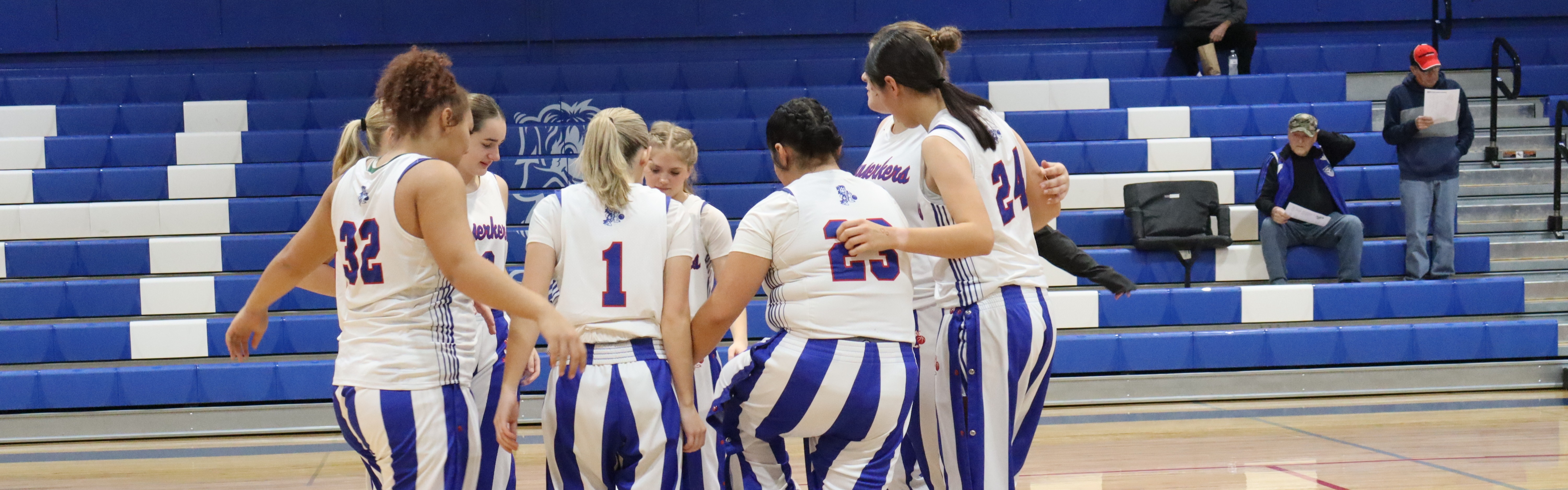 Cornjerker girls basketball 1st game.