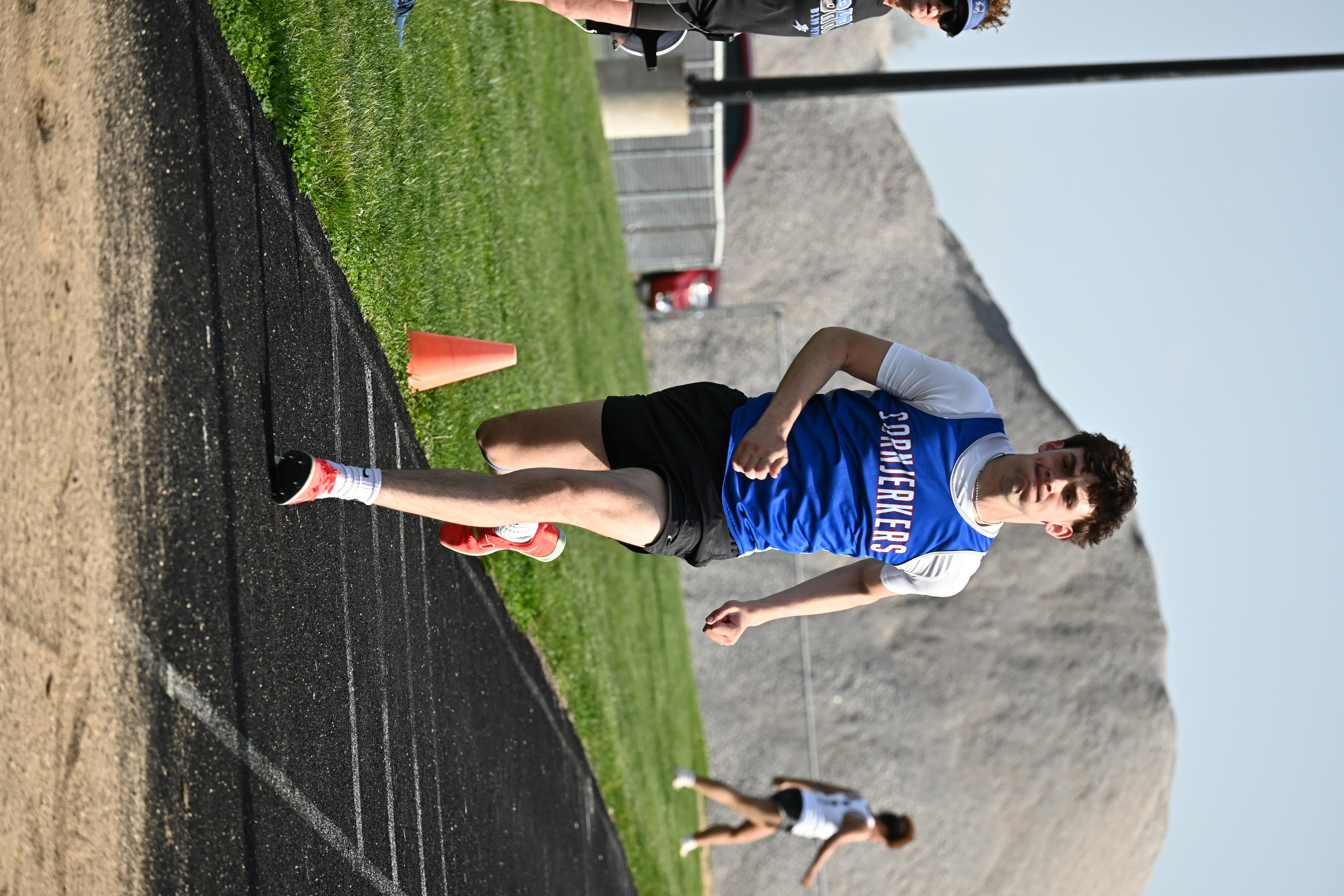Parker doing the long jump 2025