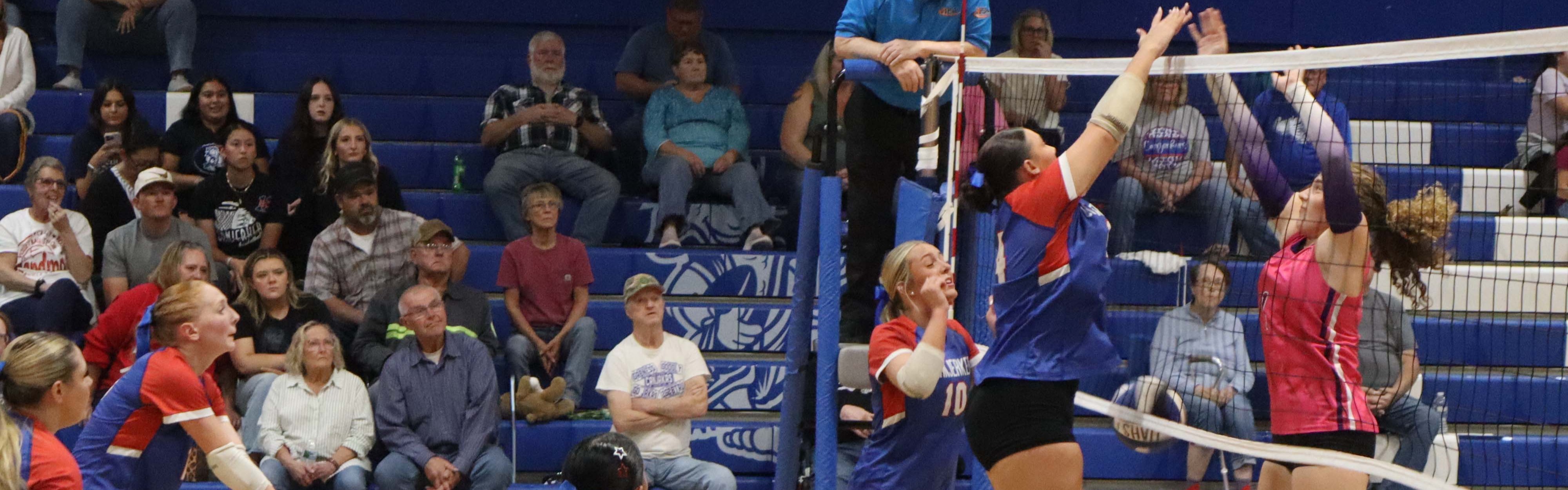 Volleyball Senior Night 2026! Block at the net