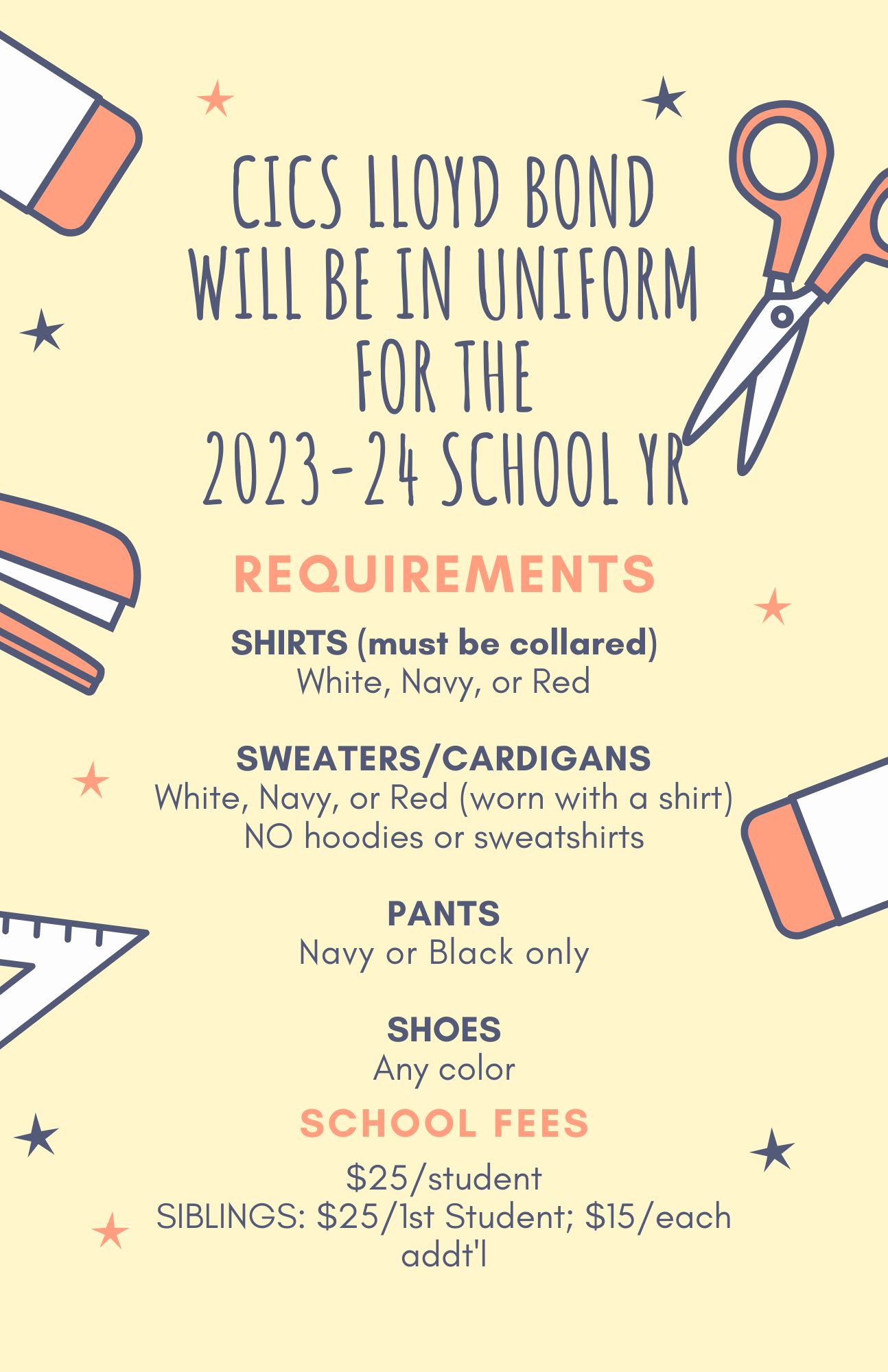 We will be in uniform!