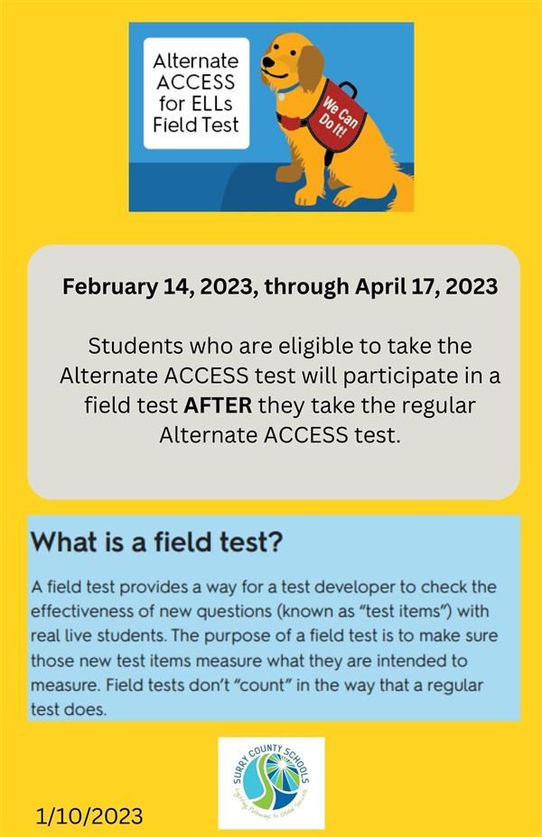 Field Test Alternate ACCESS