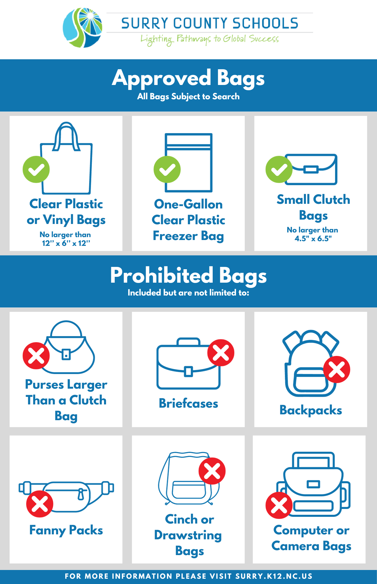 Clear Bag Policy Image