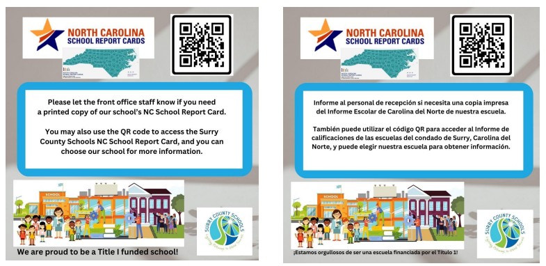 NC School Report Cards-Print QR Code