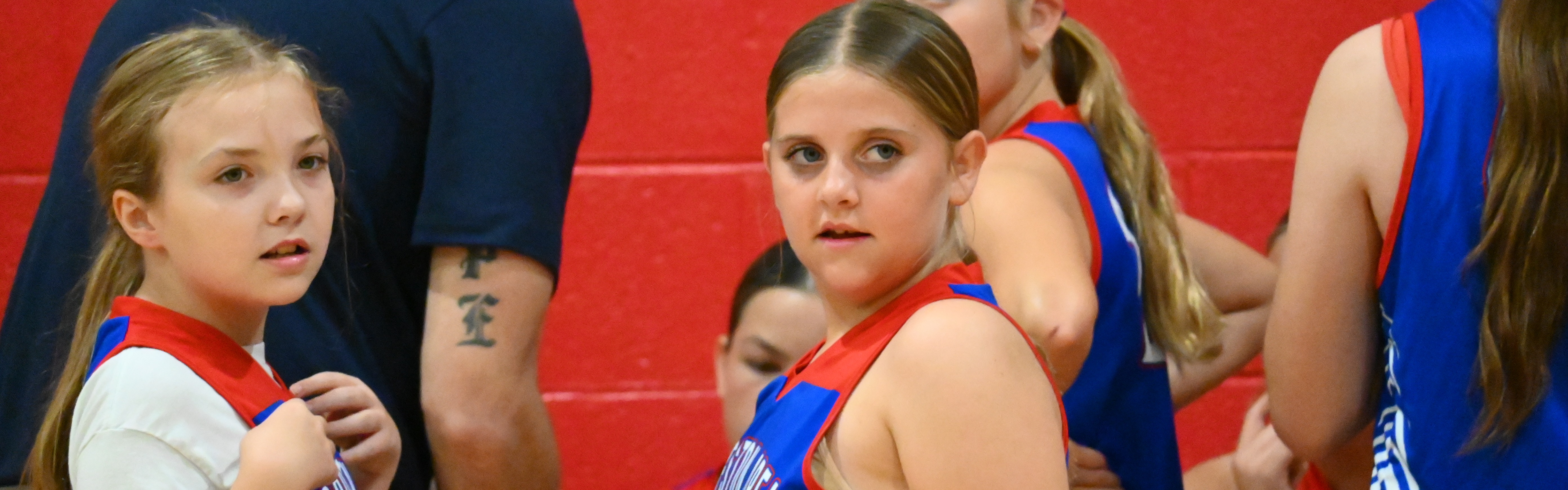 Looking into the crowd before the game.