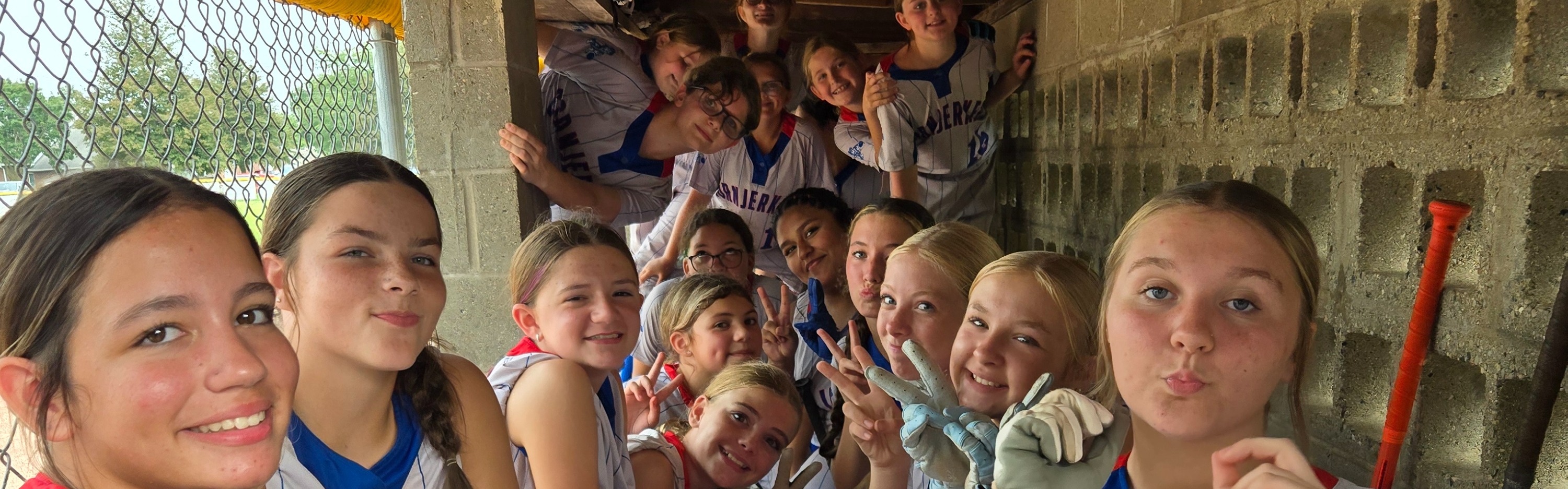 Smile in the dugout for Mr. Ankenbrand!