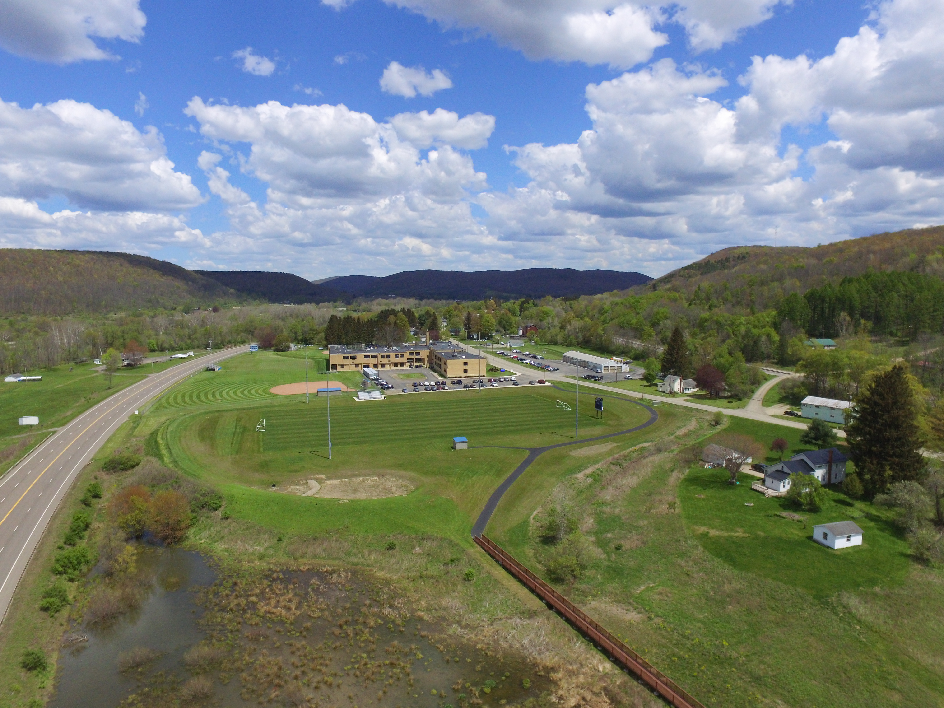 Aerial view of Hinsdale