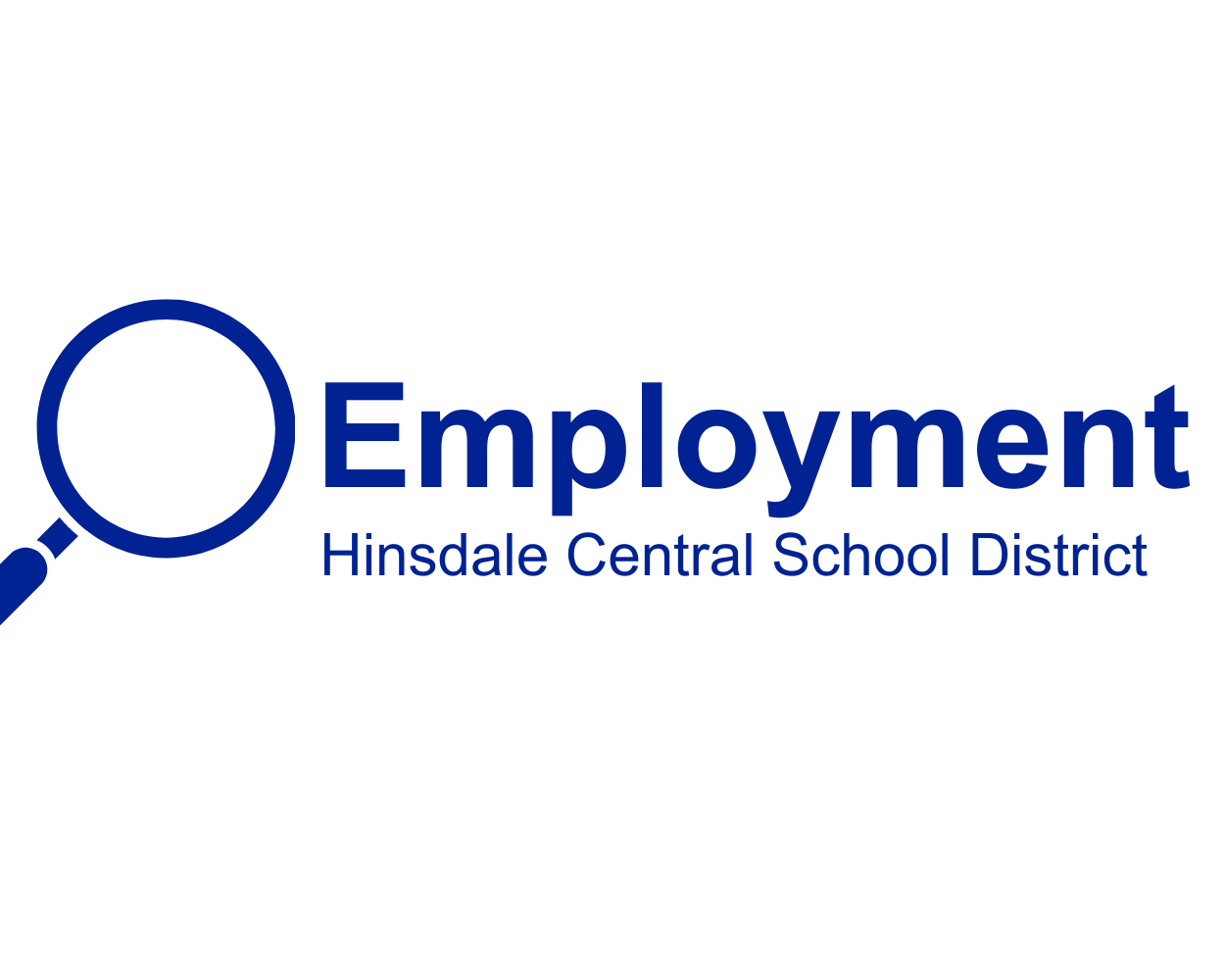 Employment with magnifying glass Hinsdale Central School District