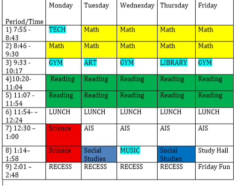 Schedule