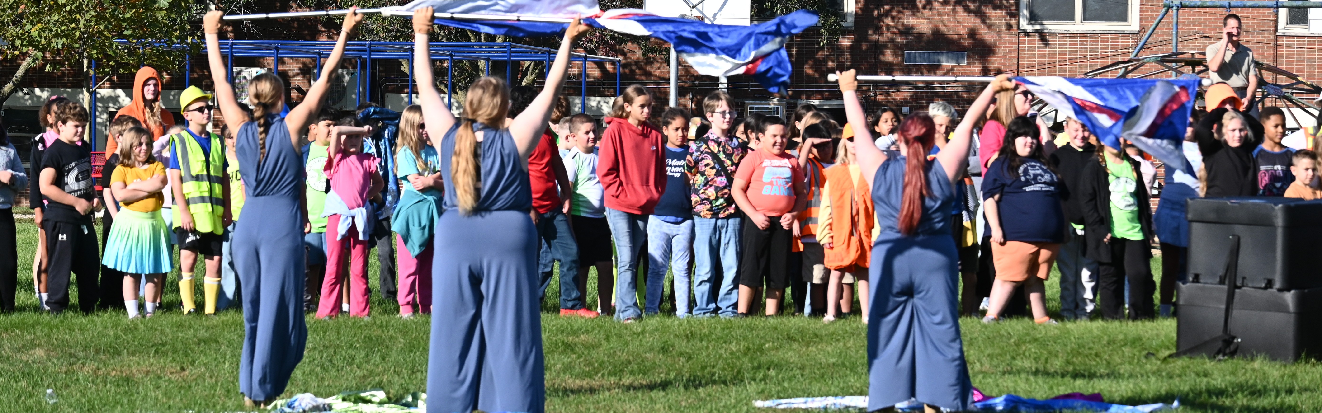 JG Marching Band on the East Lawn.
