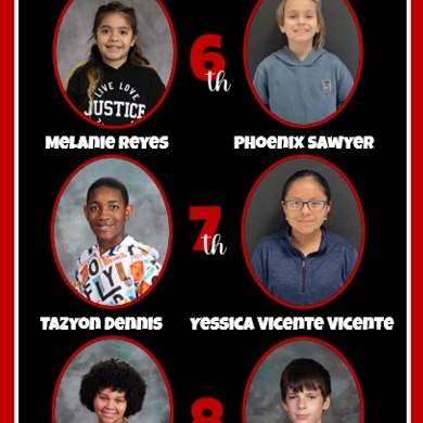 December Students of the Month with photos