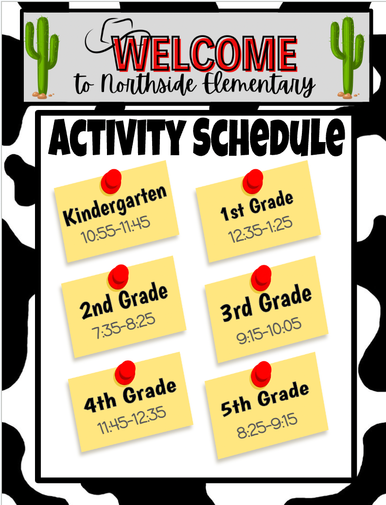 activity schedule