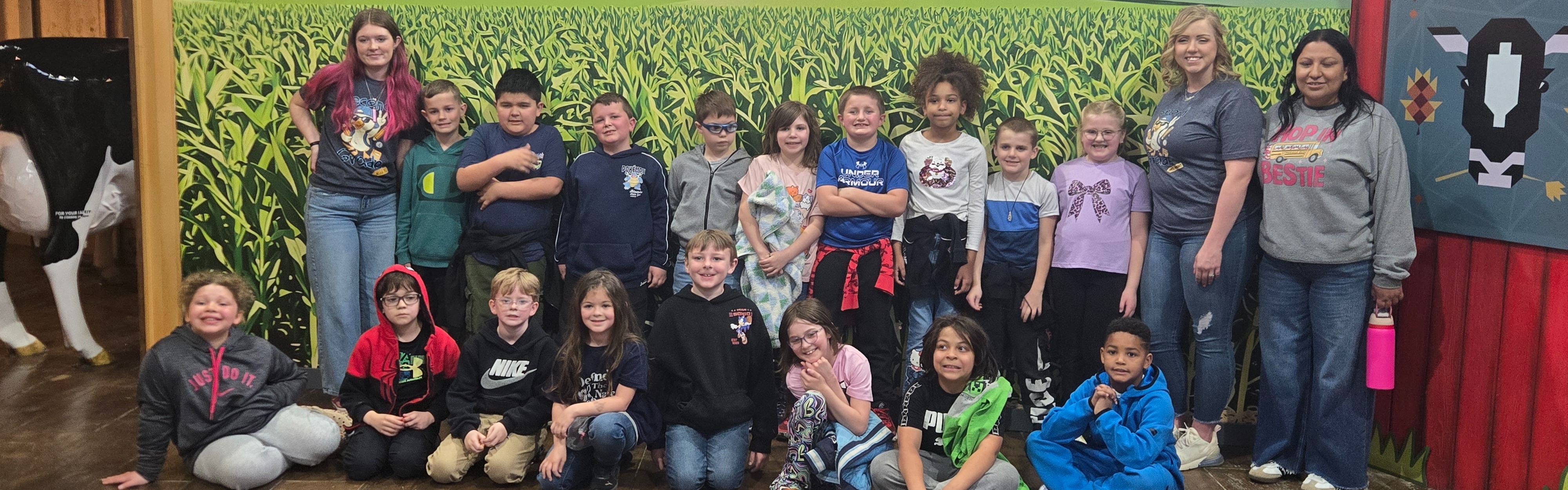 Maple class on a field trip.