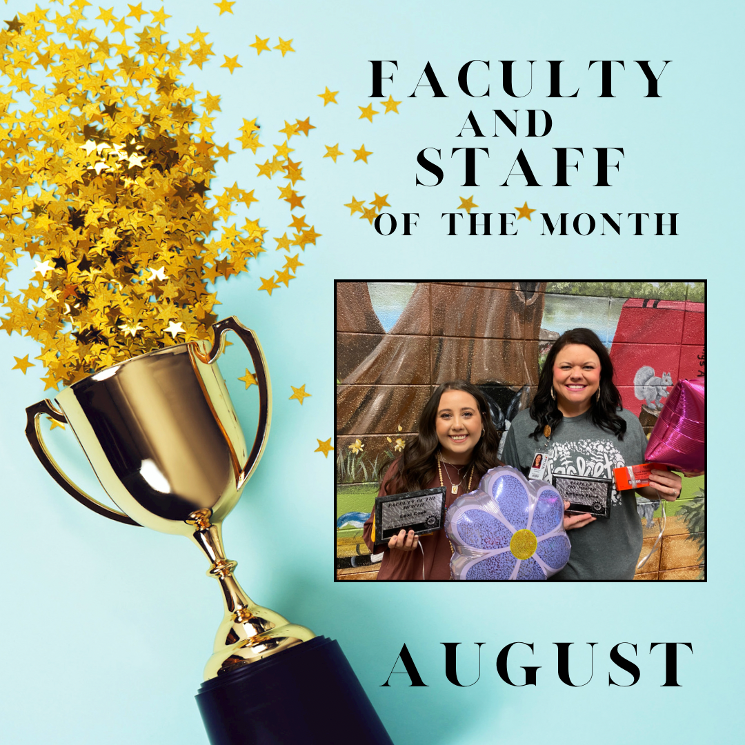 Faculty and Staff of the Month for September - Lexi Cook and Amberly Elrod