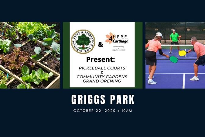 Griggs Park Pickleball courts and Community gardens