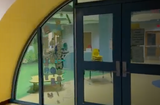 Photo of AES Preschool Entrance, part of the bond project renovations