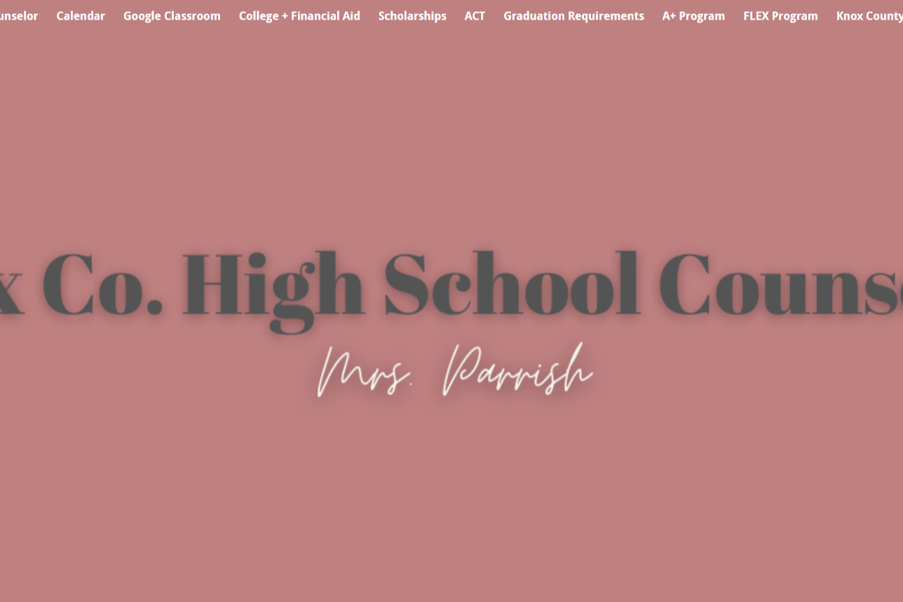 High School counseling page