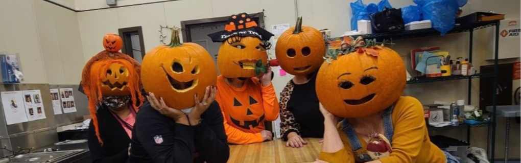 Happy Halloween from Nutritional Services !!🎃 Pumpkin Head Challenge 2021
