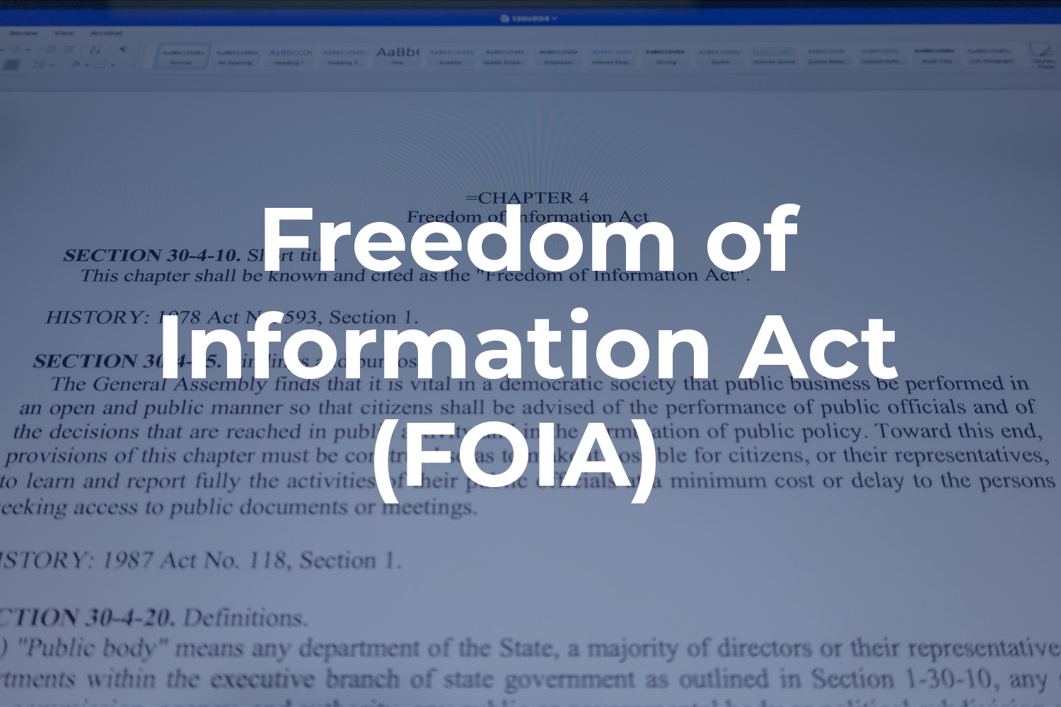 freedom of information act