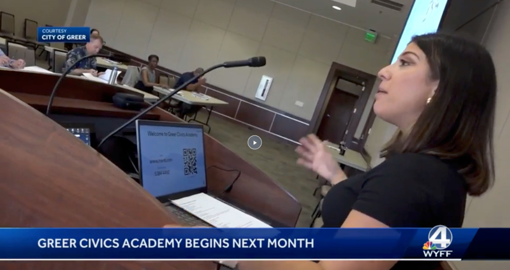 WYFF News 4 Coverage of City of Greer Civics Academies