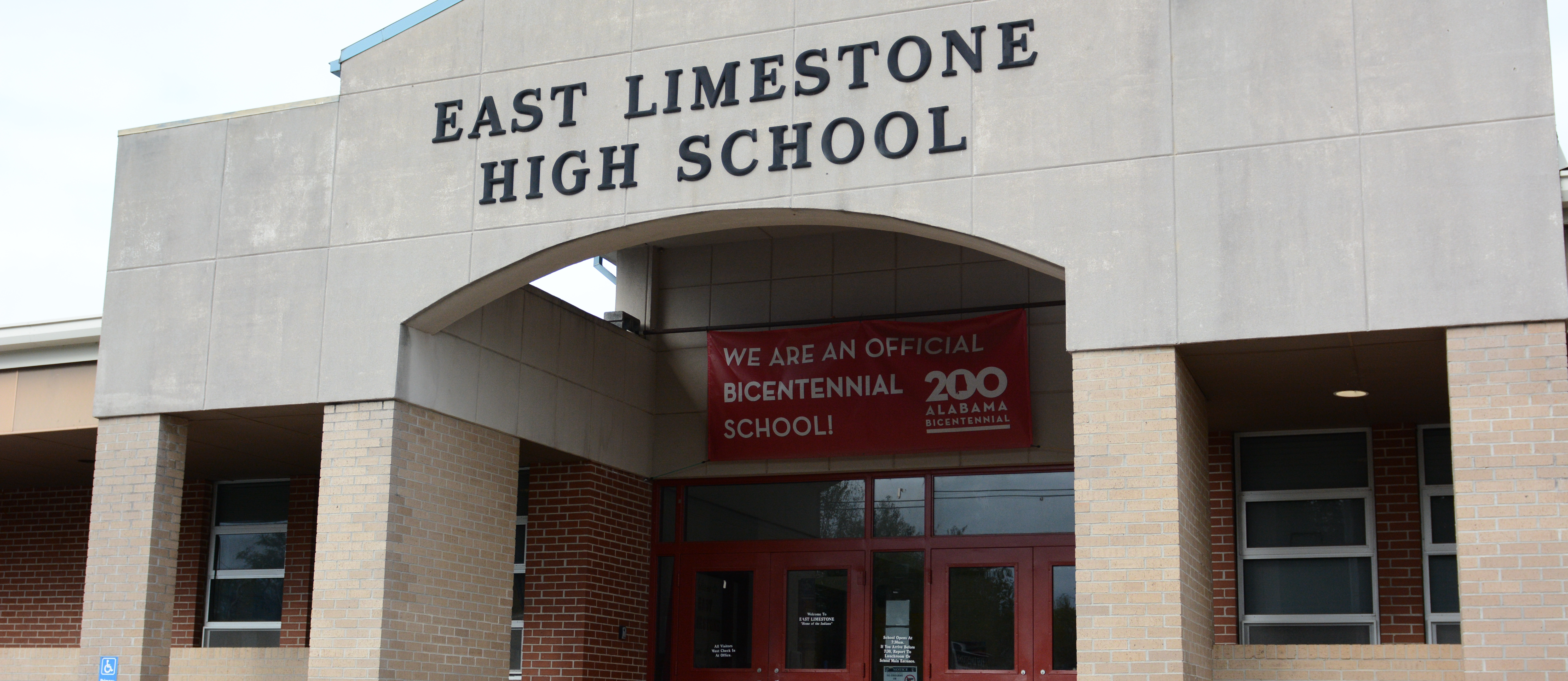 east limestone high school front of building